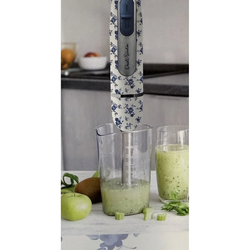 NEW DwellStudio Immersion Blender-Floral Pattern-500 Watt 2 Speed‎ Motor*NEW*